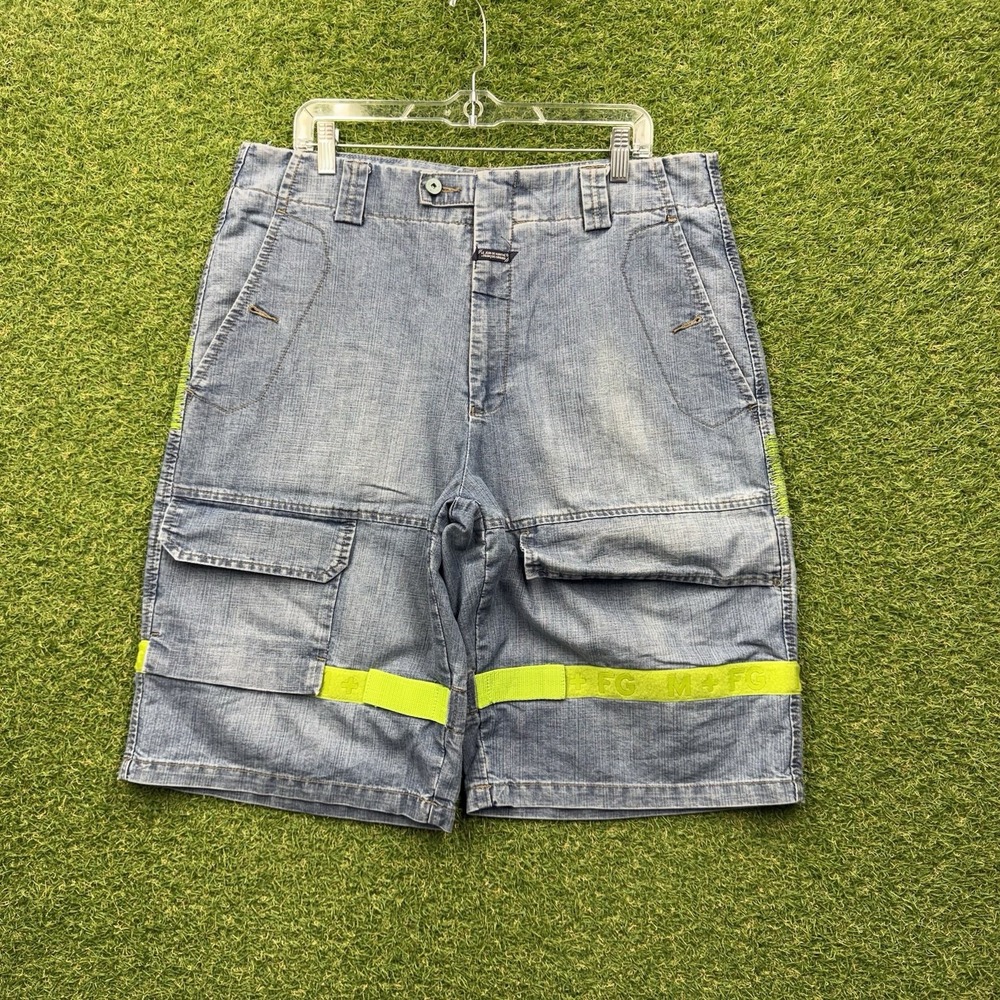 Vintage Marithe Francois Girbaud Cargo Shorts Mens 36 Shuttle Tape Denim Baggy